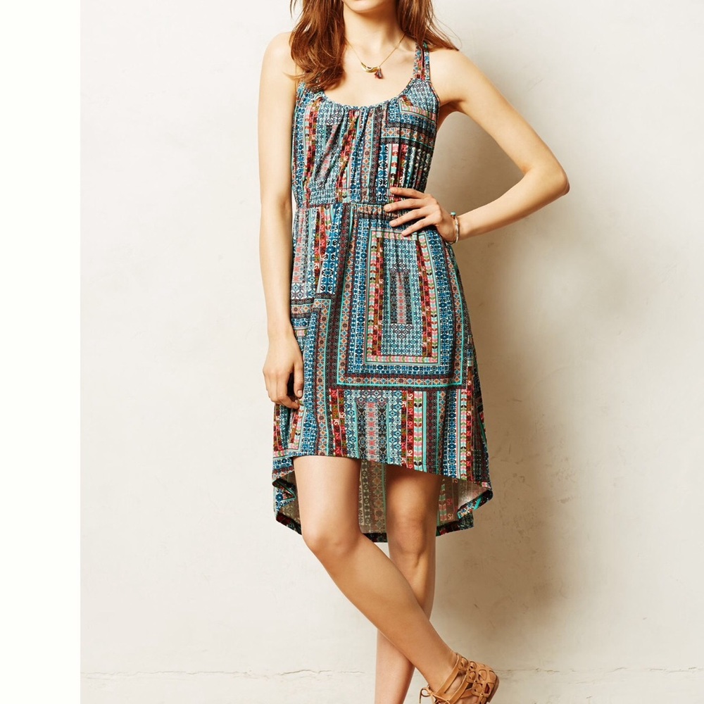 Anthropologie high/low tank dress
